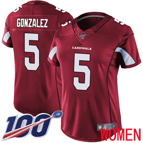 Arizona Cardinals Limited Red Women Zane Gonzalez Home Jersey NFL Football #5 100th Season Vapor Untouchable->youth nfl jersey->Youth Jersey